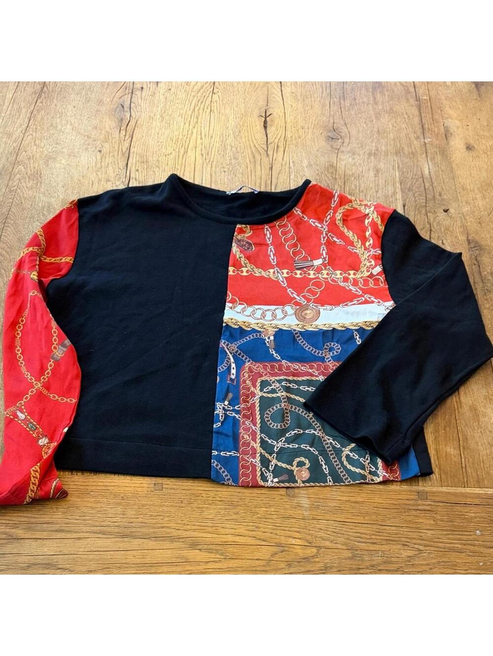Zara Long Sleeve Shirt with Chain Design size small